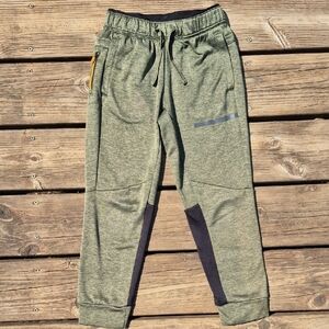 Russell Athletic Kids Olive Joggers with Black Accents